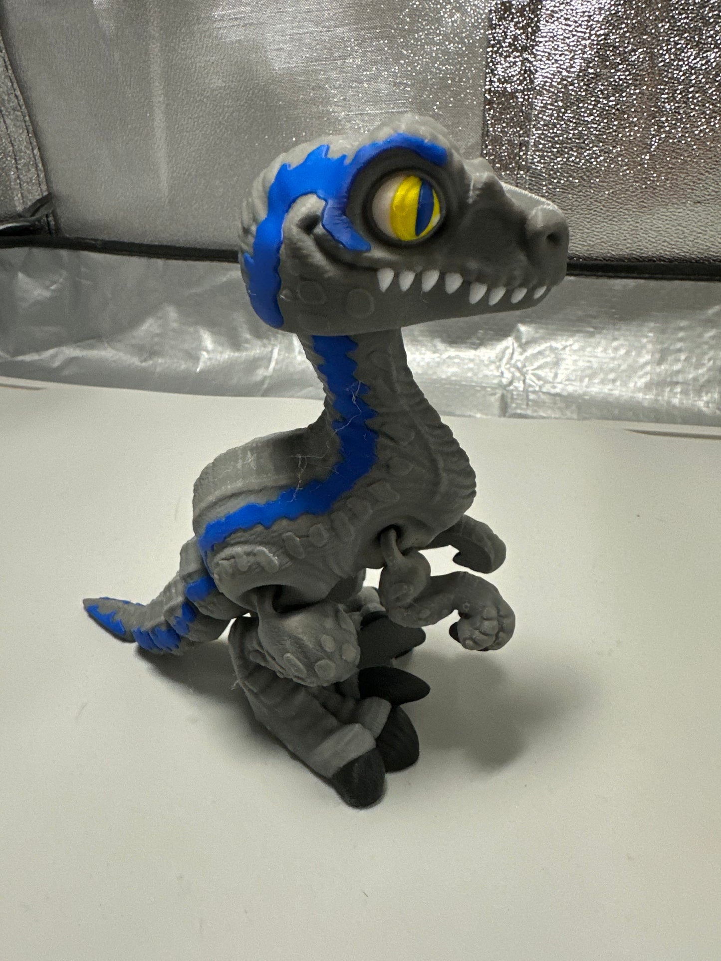 Velociraptor - Blue and Grey