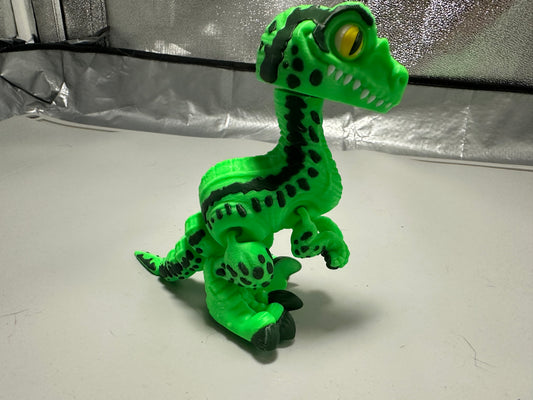 Velociraptor - Dark Green and Light Green